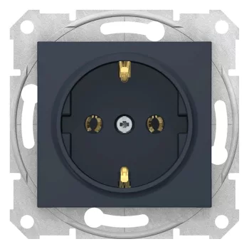   Schneider Electric Sedna SDN3000570 földelt csatlakozóaljzat (dugalj), 2P+F, grafit burkolattal. keret nélkül, süllyesztett, 16A 250V ( SDN3000570 ).