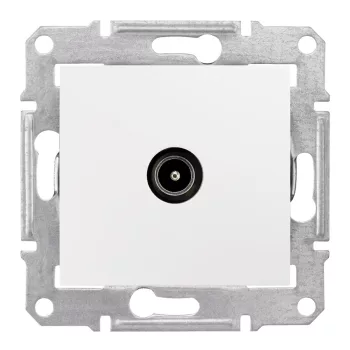   Schneider Electric Sedna SDN3201621 végzáró TV csatlakozóaljzat 1 dB, fehér burkolattal. keret nélkül, süllyesztett ( SDN3201621 ).