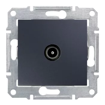   Schneider Electric Sedna SDN3201670 végzáró TV csatlakozóaljzat 1 dB, grafit burkolattal. keret nélkül, süllyesztett ( SDN3201670 ).