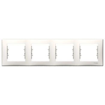   Schneider Electric Sedna SDN5800723 4-es krém keret vízszintes elhelyezésse ( SDN5800723 ).