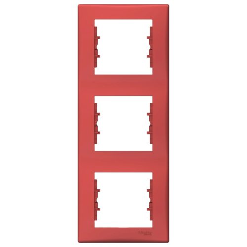 Schneider Electric Sedna SDN5801341 3-as piros keret függőleges elhelyezésse ( SDN5801341 ).