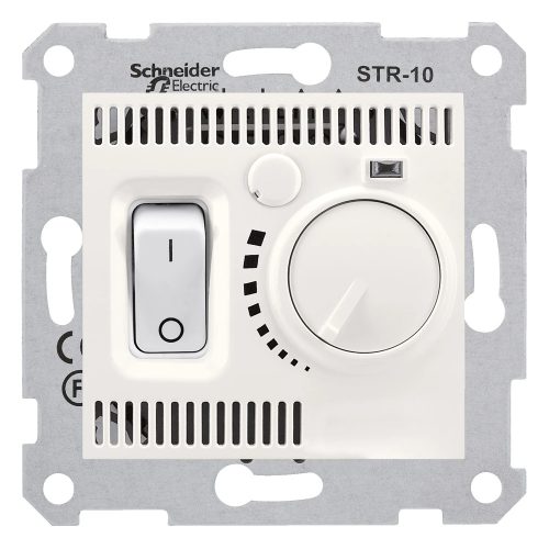 Schneider Electric Sedna SDN6000123 szobatermosztát, krém burkolattal. keret nélkül ( SDN6000123 ).