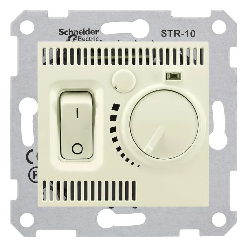 Schneider Electric Sedna SDN6000147 szobatermosztát, bézs burkolattal. keret nélkül ( SDN6000147 ).