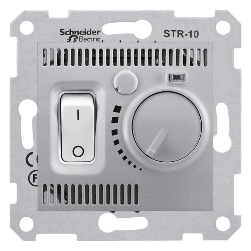 Schneider Electric Sedna SDN6000160 szobatermosztát, aluminium burkolattal. keret nélkül ( SDN6000160 ).