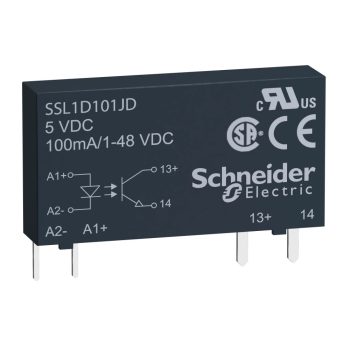   Schneider SSL1D101JD SSL sorkapocs szilárdtestrelé, egyenfesz kapcs, 1NO, 1-48VDC, 100mA, 12VDC