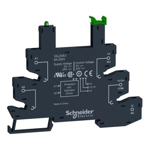 Schneider SSLZRA1 SSL szilárdtestrelé foglalat, 24VDC, rugós