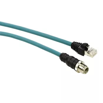   Schneider Electric TCSECL1M3M25S2 Kábel, Ethernet, IP67 M12 / RJ45, 25m