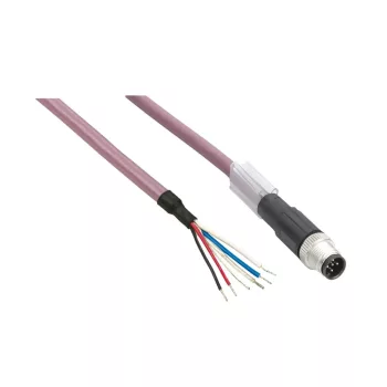   Schneider TCSXCNDFNX3V Kábel,egyenes,M8-4p, Anya-csak vezeték, 3m