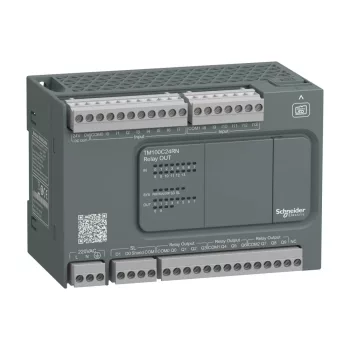   Schneider Electric TM100C24RN Modicon M100 Easy PLC, 24 I/O, 1xRS485, 230VAC