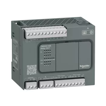   Schneider Electric TM200C16R Modicon M200 Easy PLC, 16 I/O1xRS485, relés kimenet, 230 VAC
