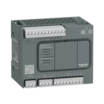   Schneider Electric TM200C16T Modicon M200 Easy PLC, 16 I/O1xRS485, tranzisztoros kimenet (source), 24 VDC