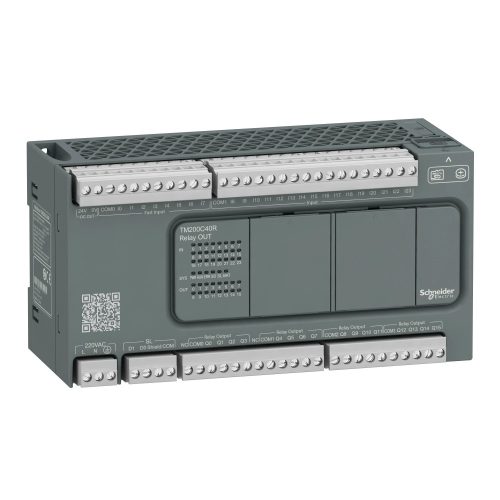 Schneider Electric TM200C40R Modicon M200 Easy PLC, 40 I/O1xRS485, relés kimenet, 230 VAC