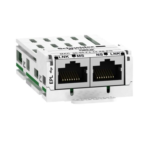 Schneider VW3A3619 Altivar frekvenciaváltó kiegészítő, Kommunikációs modul, Ethernet POWERLINK, 2xRJ45, ATV320-340-600-900 hajtásokhoz