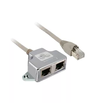   Schneider VW3A8306TF10 Altivar frekvenciaváltó kiegészítő, Modbus t-elágazó kábel, 1xRJ45 apa, 2xRJ45 anya, 1m