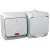 Schneider Electric Cedar Plus WDE000503 falon kívüli 2P+F csatlakozóaljzat, kétpólusú jelzőfényes kapcsolóval – 16 AX, 250 V AC – IP44 – fehér színben