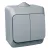 Schneider Electric Cedar Plus WDE000650 falon kívüli csillárkapcsoló – 16 AX, 250 V AC – IP44 – szürke színben