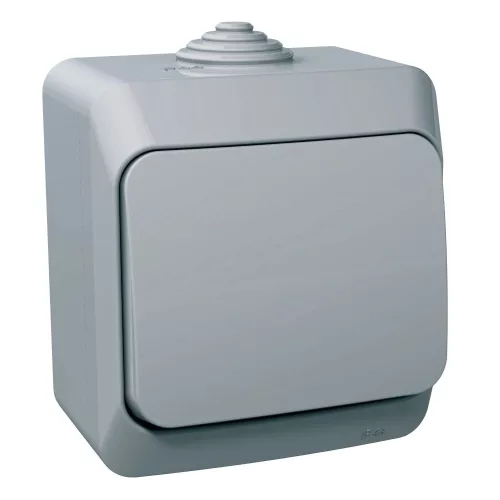 Schneider Electric Cedar Plus WDE000660 falon kívüli váltókapcsoló – 16 AX, 250 V AC – IP44 – szürke színben