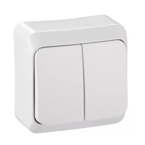 Schneider Electric Prima WDE001051 falon kívüli csillárkapcsoló jelzőfénnyel – 10 AX, 250 V AC – IP20 – fehér színben