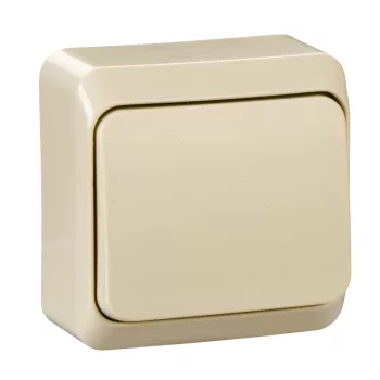 Schneider Electric Prima WDE001110 falon kívüli egypólusú kapcsoló – 10 AX, 250 V AC – IP20 – krém színben