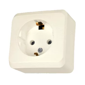 Schneider Electric Prima WDE001180 falon kívüli 2P+F csatlakozóaljzat – 16 A, 250 V AC – IP20 – krém színben