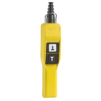   Schneider XACA217 Harmony XACA függőkapcsoló 2 kétfokozatú nyomógomb, mechanikus retesz, NO+NO érintkezők, g.sapka