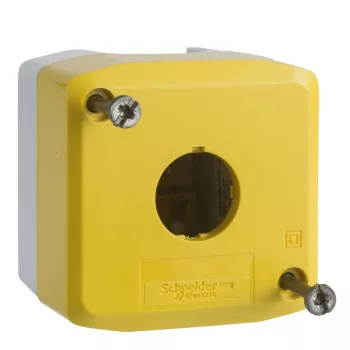   Schneider XALK01 Harmony XALK tokozat vészleállítóhoz, sárga, üres, 1 kivágás