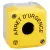 Schneider XALK01HFR Harmony XALK tokozat vészleállítóhoz, sárga, üres, 1 kivágás, "ARRET D'URGENCE" felirat és logo