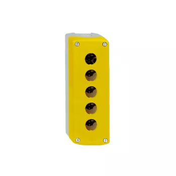   Schneider XALK05 Harmony XALK tokozat vészleállítóhoz, sárga, üres, 5 kivágás