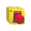 Schneider XALK1741 Harmony XALK tokozott vészgomb, sárga, 1 piros gombafejű nyomógomb, Ø 40, forgatásra kioldó, 1NC, ARRET D'URGENCE jelölés