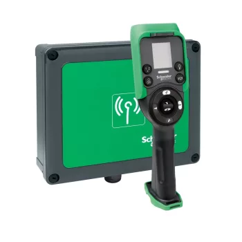   Schneider XARS8D18W Harmony eXLhoist vezetéknélküli daruvezérlő tömszelencés vevővel 24-240VAC/DC, 18I+20O, 6+2 nyomógomb+kijelző