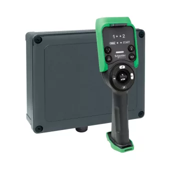   Schneider XARS8L12W Harmony eXLhoist vezetéknélküli daruvezérlő tömszelencés vevővel 24-240VAC/DC, 14O, 6+2 nyomógomb+LED