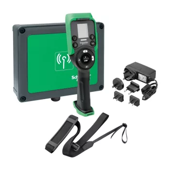   Schneider XARSK8D18W Harmony eXLhoist vezetéknélküli daruvezérlő kit (kábel+töltő+címke+vevő) 24-240VAC/DC, 18I+20O, 6+2 nyomógomb+kijelző