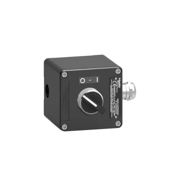  Schneider XAWF130EX Harmony XAWF ATEX D tokozott kétállású választókapcsoló, fém, 1NO, fekete