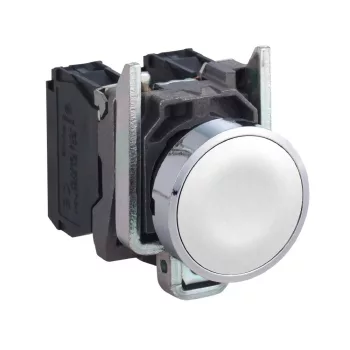   Schneider XB4BA11 komplett nyomógomb fehér 1 záró érintkező (Harmony XB4BA11)