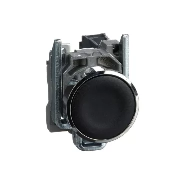   Schneider XB4BA21 komplett nyomógomb fekete 1 záró érintkező (Harmony XB4BA21)