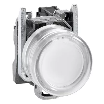   Schneider XB4BP181EX ATEX komplett nyomógomb fehér, védőspkával, címke tartóval 1 záró érintkező (Harmony XB4BP181EX)