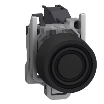   Schneider XB4BPS21GEX Harmony ATEX DG komplett nyomógomb, Ø22, beépített védősapkás, 1NO, fekete