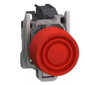   Schneider XB4BPS42GEX Harmony ATEX DG komplett nyomógomb, Ø22, beépített védősapkás, 1NC, piros