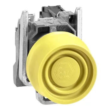   Schneider XB4BPS51EX ATEX komplett nyomógomb sárga, színes védőspkával 1 záró érintkező (Harmony XB4BPS51EX)