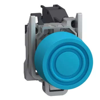   Schneider XB4BPS61GEX Harmony ATEX DG komplett nyomógomb, Ø22, beépített védősapkás, 1NO, kék