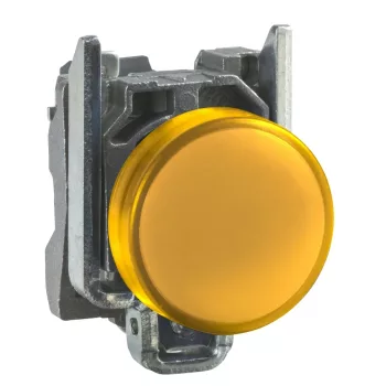   Schneider XB4BVB5 komplett jelzőlámpa beépített LED-del sárga, 24V AC/DC (Harmony XB4BVB5)