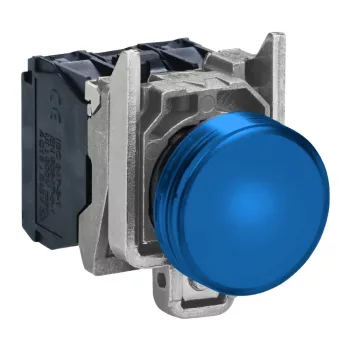   Schneider XB4BVB6EX ATEX komplett jelzőlámpa beépített LED-del kék, 24V AC/DC (Harmony XB4BVB6EX)