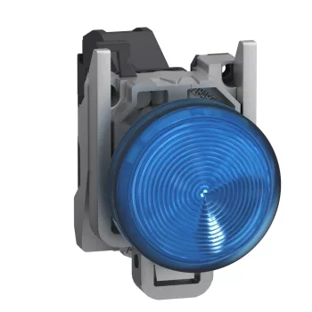   Schneider XB4BVBM6GEX Harmony ATEX D komplett LED jelzőlámpa, Ø22, 24-240VAC/DC, kék
