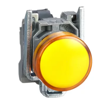   Schneider XB4BVG5 komplett jelzőlámpa beépített LED-del sárga, 110…120V AC (Harmony XB4BVG5)