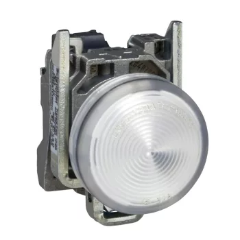   Schneider XB4BVM1EX ATEX komplett jelzőlámpa beépített LED-del fehér, 230…240V AC (Harmony XB4BVM1EX)