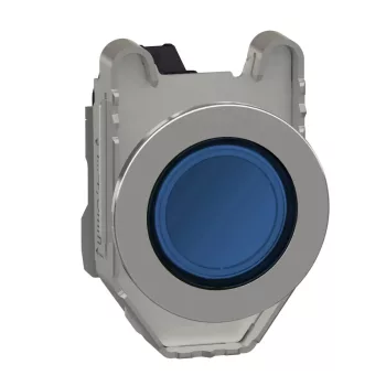   Schneider XB4FVM6 Harmony panelbe süllyesztett komplett fém LED jelzőlámpa, Ø30, 230VAC, kék