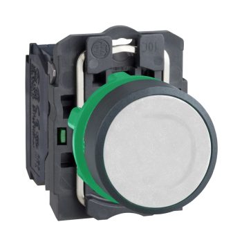   Schneider XB5AA11 komplett nyomógomb fehér 1 záró érintkező (Harmony XB5AA11)