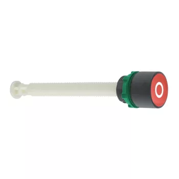   Schneider XB5AA84101 Harmony komplett műanyag reset nyomógomb, Ø22, 17-120mm mélység, piros, "O"