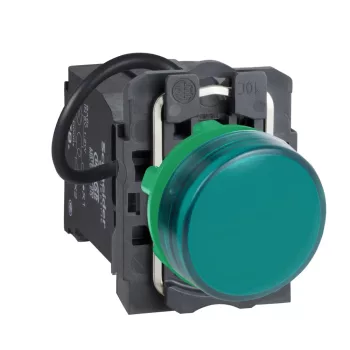   Schneider XB5AV5B3 Harmony komplett műanyag LED jelzőlámpa, Ø22, 400VAC, zöld