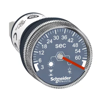   Schneider XB5DTGM3 Harmony homloklapi időzítő, 3s-60s, Ø22, 100-240VAC/DC